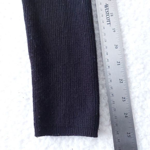 Calvin Klein Mock Neck Color Block Black and Pink Sweater Dress Women's Size M - Picture 8 of 13